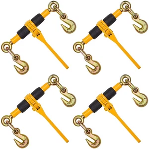 VEVOR Ratchet Chain Binders, 1/4"-5/16", 2600 lbs Safe Working Load, 4 Pack Load - Picture 1 of 2