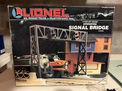 Lionel 6-12724 O And O27 Metal Operating Dual Signal Bridge - Image 1 of 4