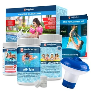 4 in 1 Reinigungsset Pool & Spa. Pool Zubehör, Poolreiniger, Tester pH, Chlor - Bild 1 von 7