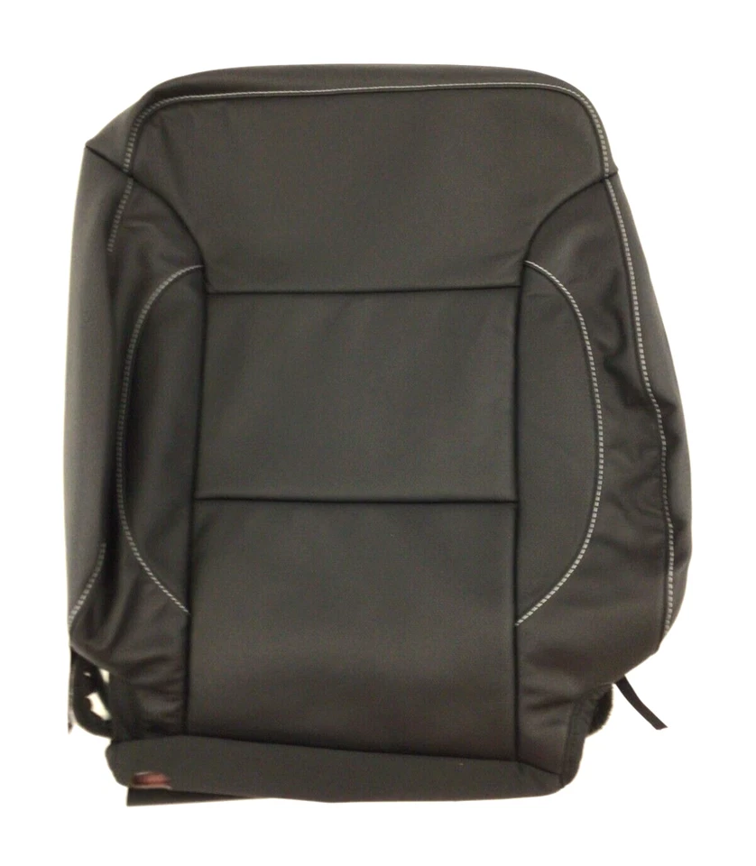 Cubierta trasera de asiento de cuero para conductor Chevrolet Silverado GMC Sierra delantera izquierda negra OEM Foto 1 de 4