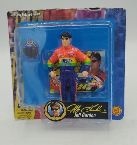 LOOSE 1999 FIGURE NASCAR RACING JEFF GORDON Toy Biz Dupont Neon Cover