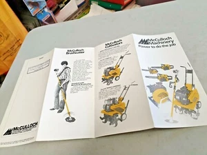 1970s ? McCULLOCH CHAIN SAWS Australian Sales Brochure - Picture 1 of 3