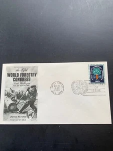 Stamps: United Nations First Day Cover 40,   Scott 81,   1960 - Picture 1 of 1