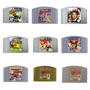 Mario Kart 64 Smash Bros Party 1 2 3 GoldenEye 007 Video Game For Nintendo N64
