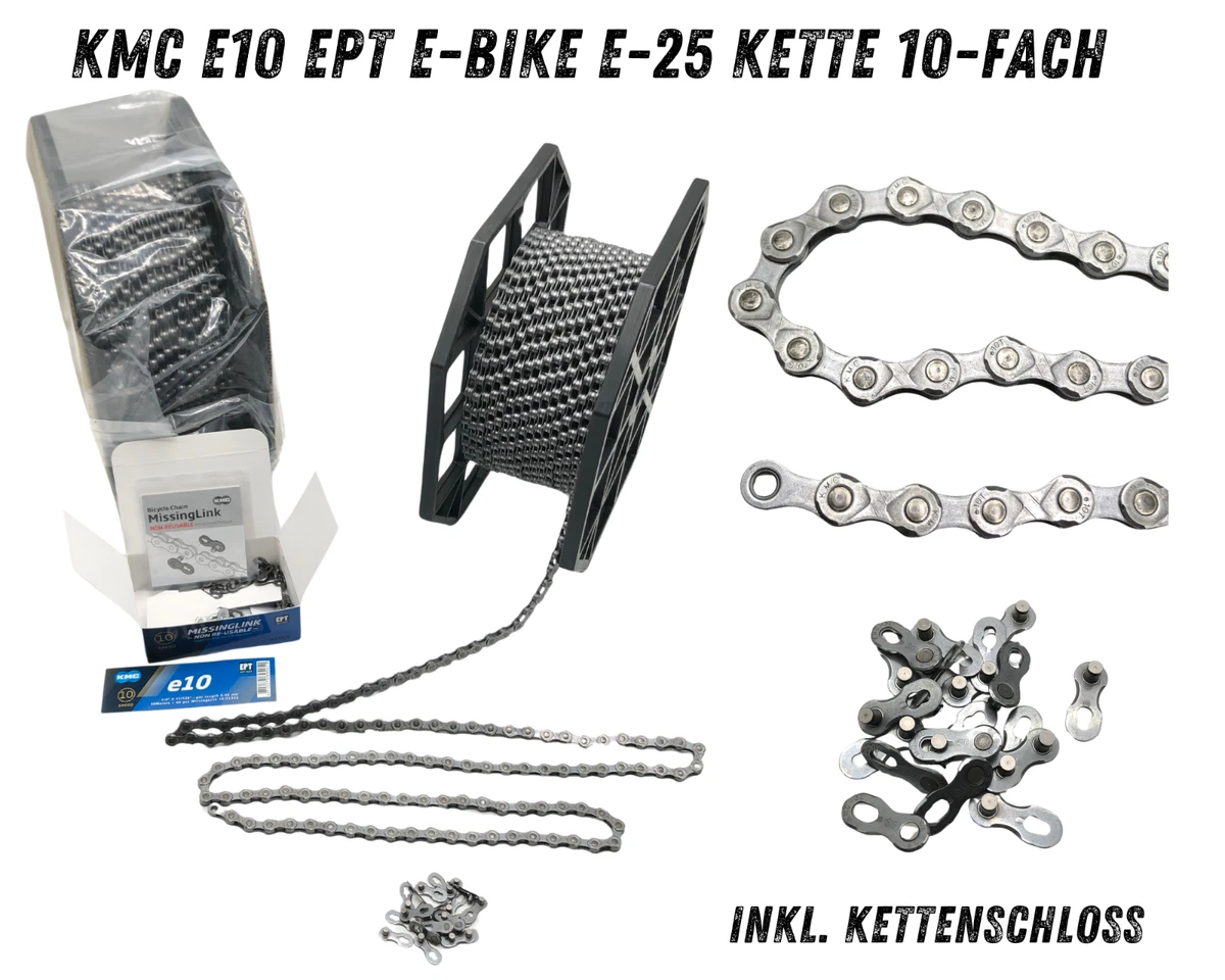 KMC Fahrradkette X10SL Silber, 116 Glieder – Perfekt Für Präzises Schalten