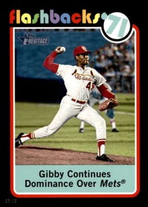 Bob Gibson 2020 Topps Heritage Baseball Flashbacks 5x7 #BF-3 /49 Cardinals