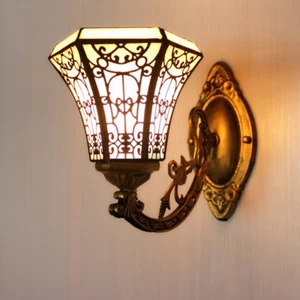 Tiffany Wall Light Vintage Stained Glass Shade Wall Sconce Modern Wall Lighting - Picture 1 of 3
