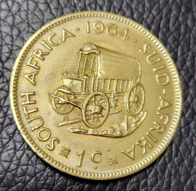 Moneda de un centavo Sudáfrica 1964 Foto 1 de 2