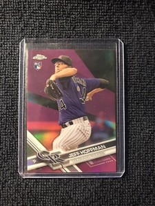 2017 Topps Chrome Jeff Hoffman Rookie Pink Refractor Card # 70
