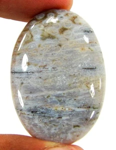 44.60 CT Naturel Ocean Jaspre Ample Pierre Précieuse Cabochon Fil Drapé - 23179 - Picture 1 of 2