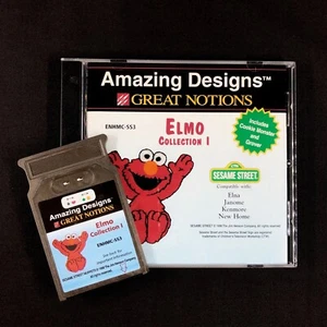 Elmo Embroidery Designs Card for Janome Elna Kenmore Machines - Picture 1 of 7