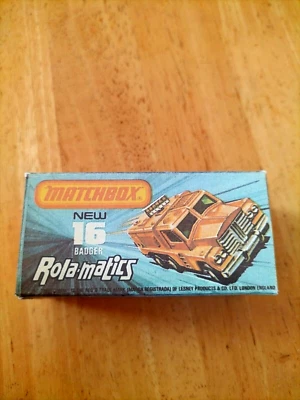 Matchbox Superfast - Nº16 Nuevo Badger Rola Matics - Réplica/Caja de copia solamente Foto 1 de 3