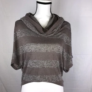 Olivia Moon Women's Top Size S Multi Color Dolman Sleeves Cowl Neck High Low - Picture 1 of 9