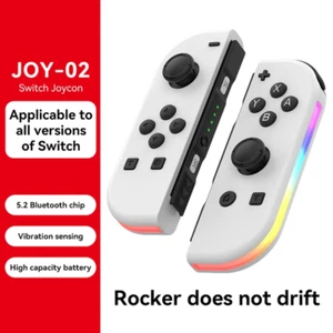 Joy-02 with LED For Switch Joy Con Controller Left & Right Wireless Gamepad Pair - Picture 1 of 14