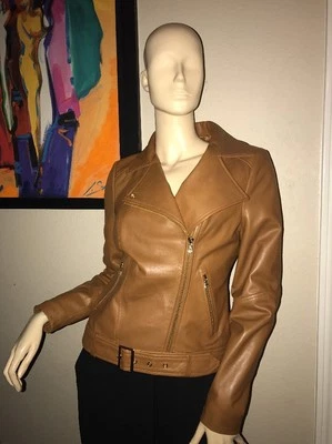 Katherine Kelly  Leather Jacket  SZ Small NWT - Image 1 of 4