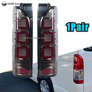 Pair Smoke Red V3 3D Full LED TailLights for 04-20 Toyota Hiace Van - Picture 1 of 22