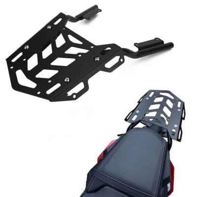 Black Rear Top Case Carrier Luggage Rack for Honda CBR650R CB650R 2019-2020 A Foto 1 de 4