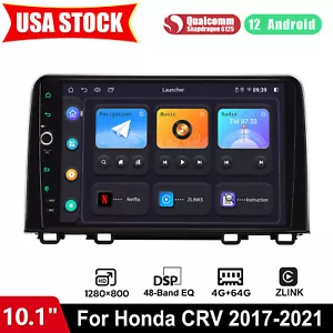 For 2017-2021 Honda CR-V LX 10.1inch Android 13 Radio Support Reverse Camera USB - Picture 1 of 15