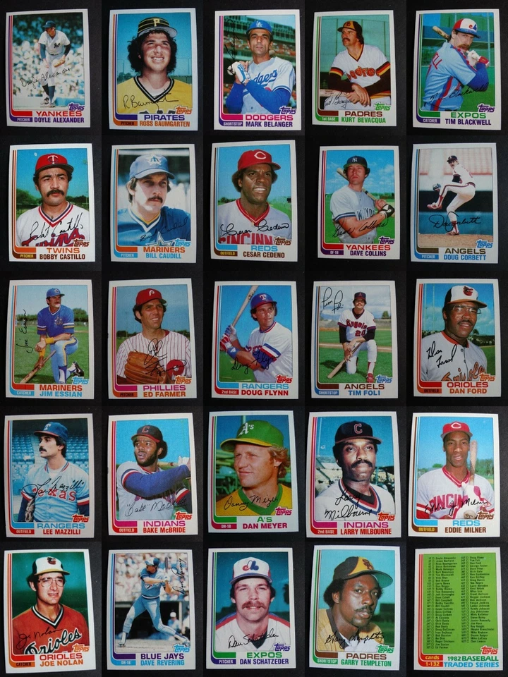 1982 Topps Traded Baseball Cards Complete Your Set You U Pick From List 1T-132T - Image 1 of 1