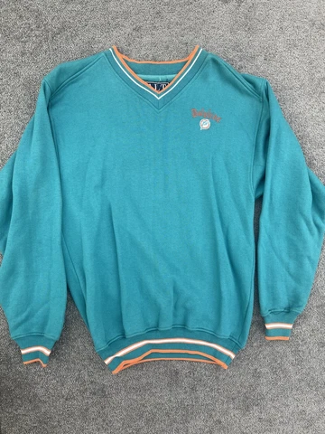Miami Dolphins NFL Starter Old English Vtg Sweater Sweat Shirt Fleece sz S NWOT Cover