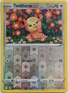 Pokémon TCG Teddiursa Evolving Skies 126/203 Reverse Holo Common LP - Bild 1 von 4
