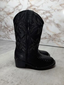 Toddler Honchos Black Cowboy Boots Size 7.5 - Picture 1 of 9