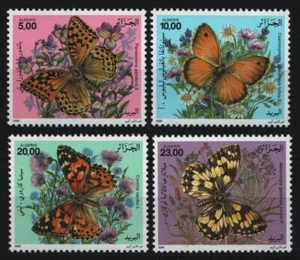 Argelia 1996 - Mi-Nr. 1158-1161 ** - MNH - Mariposas / Mariposas - Imagen 1 de 1