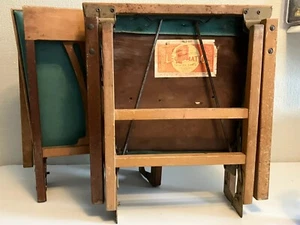 2 Vintage LEG-0-MATIC Folding Chairs, Mid Modern Airstream Camper RV for Restore - Picture 1 of 4
