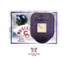 ⚾STAN MUSIAL 2018 LEAF ENSHRINED IN THE GAME HOME GAME WORN JERSEY⚾#6 OF 6⚾NM⚾