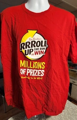 Camiseta para hombre TIM HORTON'S COFFEE "Roll up the Rim" XXL NUEVA SIN ETIQUETAS Foto 1 de 3