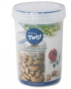 Lock & Lock Twist Round Airtight Food Storage Container 330ml LLS113 - Picture 1 of 4