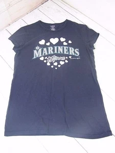 Seattle Mariners Girls Blue Short Sleeve Shirt Size XXL (16) - Picture 1 of 2