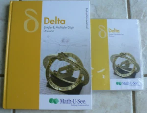 Math-U-See DELTA Instruction Pack-Manual & Sealed DVD Demme TE $73 MSRP - Picture 1 of 11