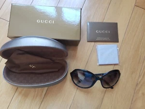 GUCCI Sonnenbrille GG 3130/S schwarz abgerundeter Farbverlauf Bambus 59-15 125 Hartschalenetui - Bild 1 von 8