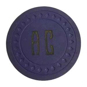 AC casino gaming poker chip Unknown # - Picture 1 of 7