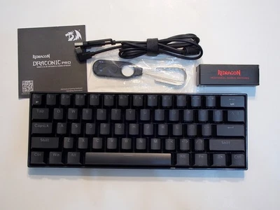 Redragon K530 Pro Draconic 60% 3-Mode 61 Keys Mechanical Keyboard Open-Box - Image 1 of 2