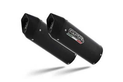 Silenciador de escape doble antideslizante GPR Furore Evo4 Nero para BMW K1600GT 2017-2021 Foto 1 de 4