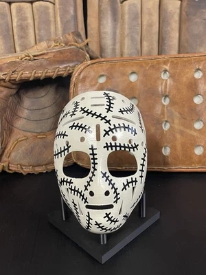复古复制品 NHL 曲棍球迷你守门员面具 Gerry Cheevers 波士顿棕熊队 — 第 1/3 张图片
