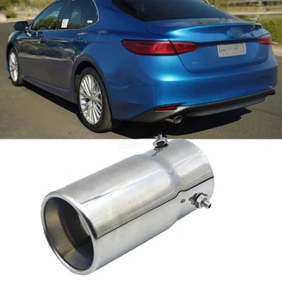For Toyota Echo 1.5" to 2.7" Exhaust Pipe Tip Rear Tail Throat Muffler - Image 1 of 4