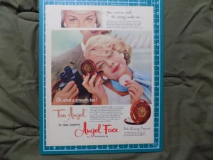 1958 PRINT AD  ANGEL FACE BY PONDS TAN ANGEL SMOOTH TAN - Picture 1 of 1