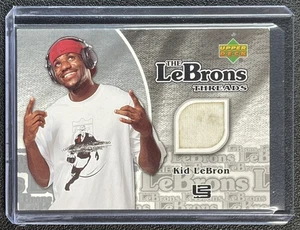 KID LEBRON JAMES 2006-07 PONTE SUPERIORE #LM-2 THE LEBRONS THREADS EVENT-WORN MEM/10 - Foto 1 di 2