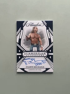 2024 Panini Flawless WWE Summerslam Autograph Blue Shawn Michaels /20 HBK - Picture 1 of 10