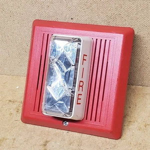 Edwards XLS 757-7A-T Temporal Horn/ Strobe Fire Alarm for 24VDC Operation  - Picture 1 of 3
