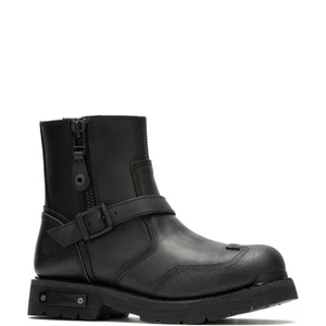 Harley-Davidson Hadan 6" D96296 Mens Black Leather Lace Up Motorcycle Boots - Picture 1 of 8