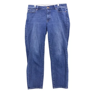 Talbots Flawless Girlfriend Jeans Women's Size 12 Blue Stretch Denim - Image 1 of 4