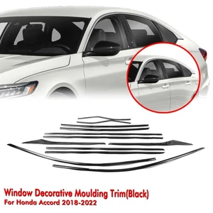 Window Strip Trim Moulding Weatherstrip For Honda Accord 2018-22 Stainless Steel - Picture 1 of 23