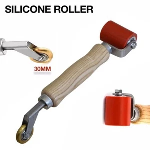 40mm 45mm Silicone Seam Pressure Roller w/ 6mm Brass Detail Penny Roller for PVC - Picture 1 of 11