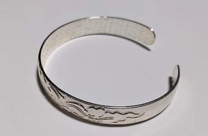 Armband Silberfarben Geätzt Love Sky Manschettenarmband - Bild 1 von 2