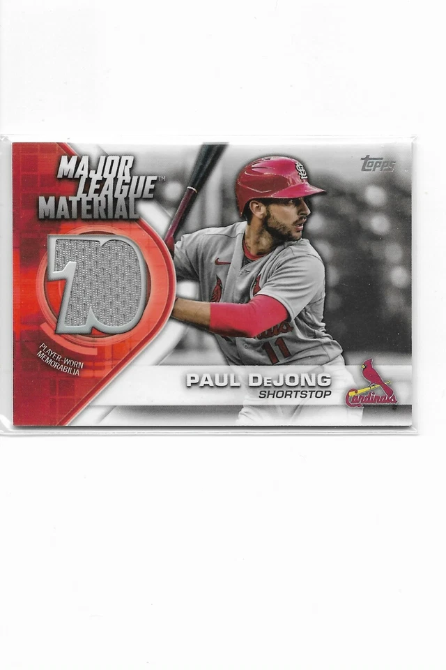 2021 Topps Major League Materials Relics Paul DeJong St. Louis Cardinals - Image 1 of 1