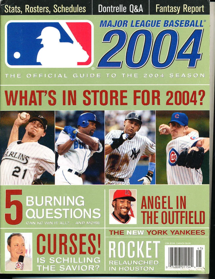 Guía oficial de béisbol de las Grandes Ligas 2004 Derek Jeter bbmag2 Foto 1 de 1